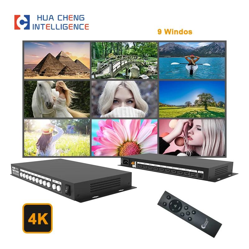 HD ȣȯ ɸ Ī Ʈѷ, LED  ũ,  TV  AMS-QMV-H9, 4K, 9 in 1 Out